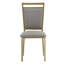 Chaise d'appoint rembourrée grise Mizell