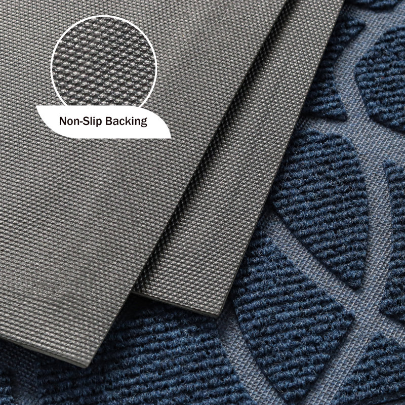 Non-Slip Outdoor Doormat, 43.2cm W x 76.2cm L, Navy