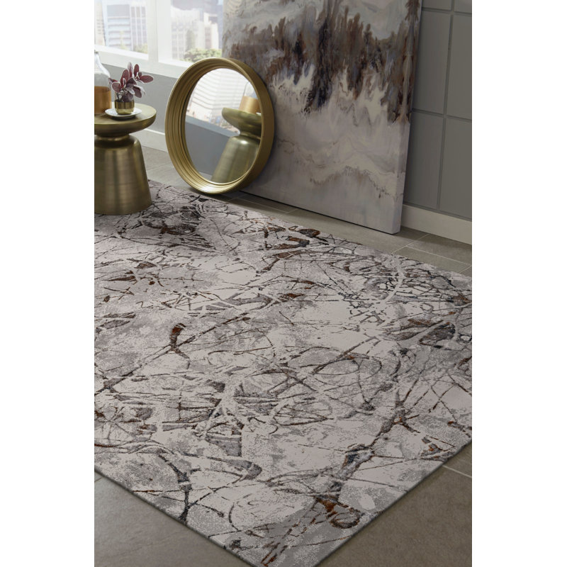 Sanket Geometric Indoor Rug, Rectangle 5'3" x 7'7"