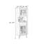 Armoire de coin en bois massif Burlywood