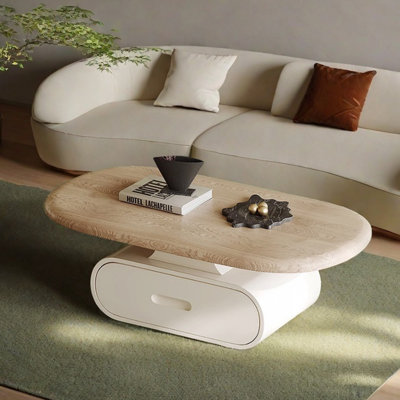 Table basse en bois massif au design simple