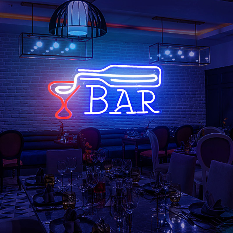 Nirwat 7.9'' LED LED Sign, Red/White/Blue