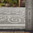 Traditional Floral Scrollwork Indoor / Outdoor Area Rug-1914985341-1914985342