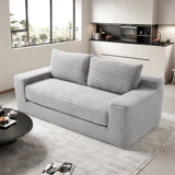 Convertible 2-in-1 Loveseat Sofa Bed With Memory Foam & Steel Frame