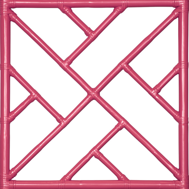 Alden Chippendale Open-Frame Headboard, Twin, Hot Pink