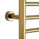Infinity Towel Warmer, Polished Gold, Dual Connection, 10 Bars