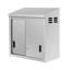 Armoire murale en acier inoxydable 30 po x 15 po avec portes coulissantes (KM-WMC-1530-L)