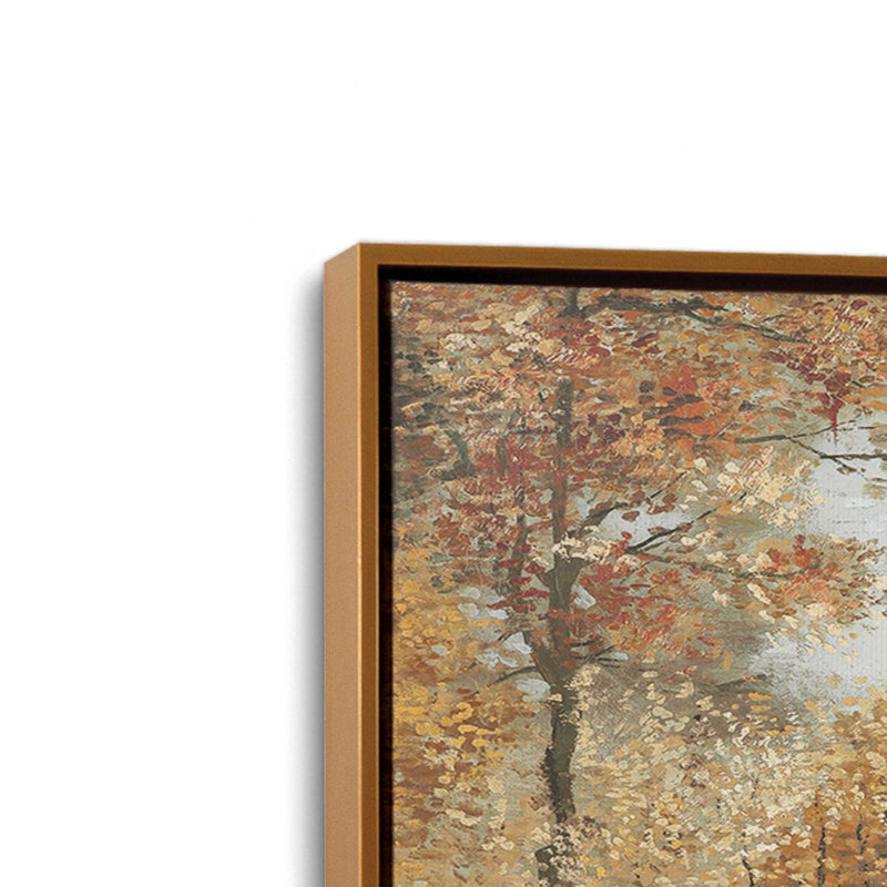 Reproduction d'art encadrée «Foilage» encadrée par Amber Sterling, L 16 po x H 12 po, Doré, Toile avec cadre