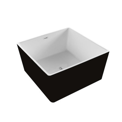 Toulouse 47.2'' x 47.2'' Soaking Acrylic Bathtub