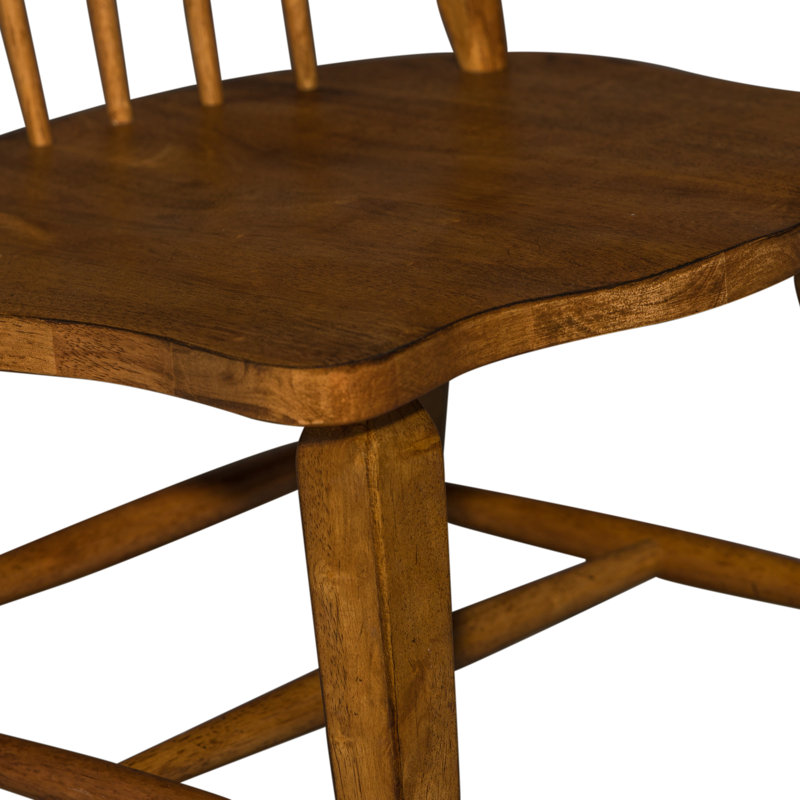 Hendry Hahira Windsor Back Side Chair, Chêne rustique