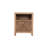Solid Wood Tree Trunk 1-Drawer Filing Cabinet