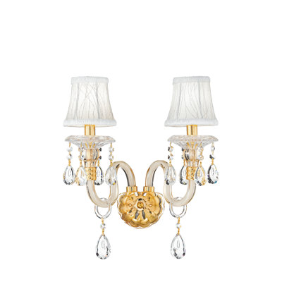 Rocco Glass Armed Sconce