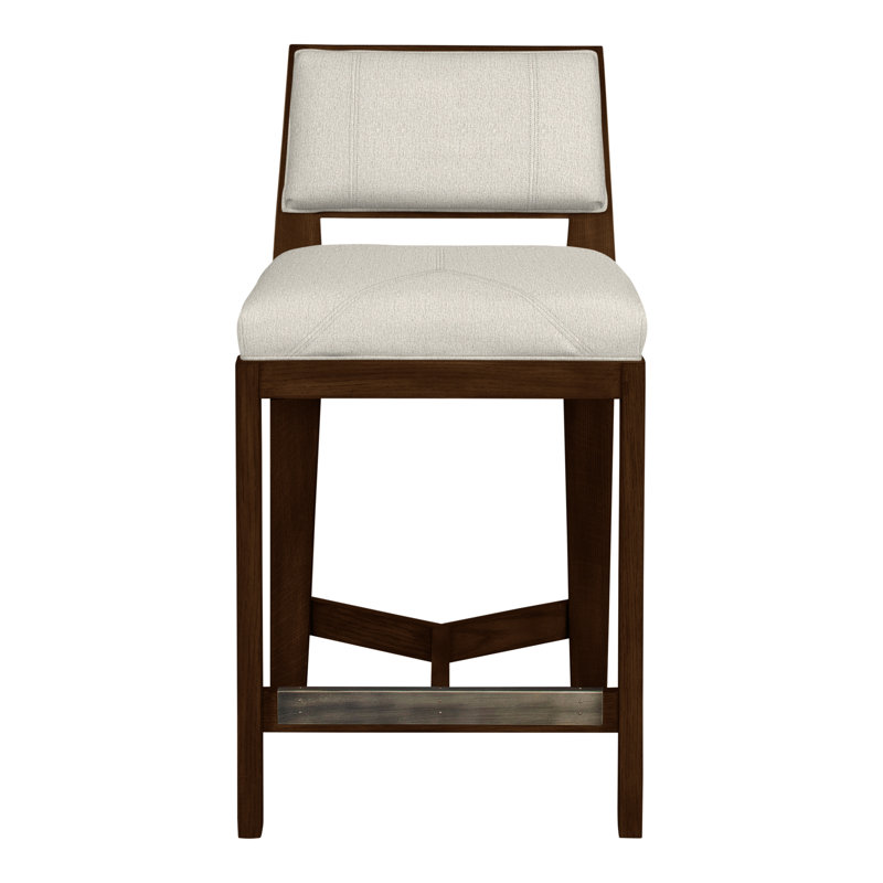 Thom Filicia 32.5'' Stool, Casa Blanca, Nomad Snow Crypton® Chenille