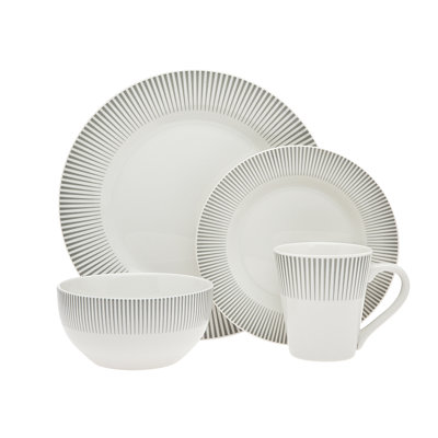 Ravi 16 Piece Dinnerware Set, Service for 4