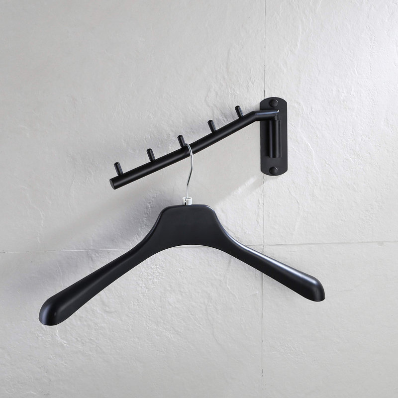 Berkie Stainless Steel Wall-Mounted Drying Rack, Brushed Black