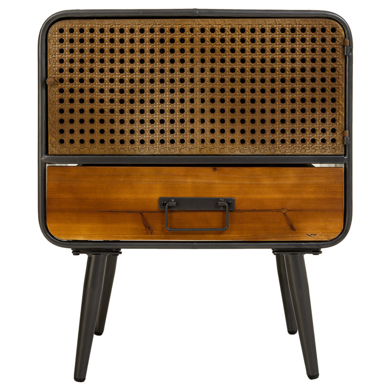 Anaiz 50cm W Iron Bedside Table