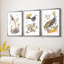 «Glowing Garden at Dusk I» - Toile tendue avec châssis sur mesure - 3 pièces-50580743-50580859