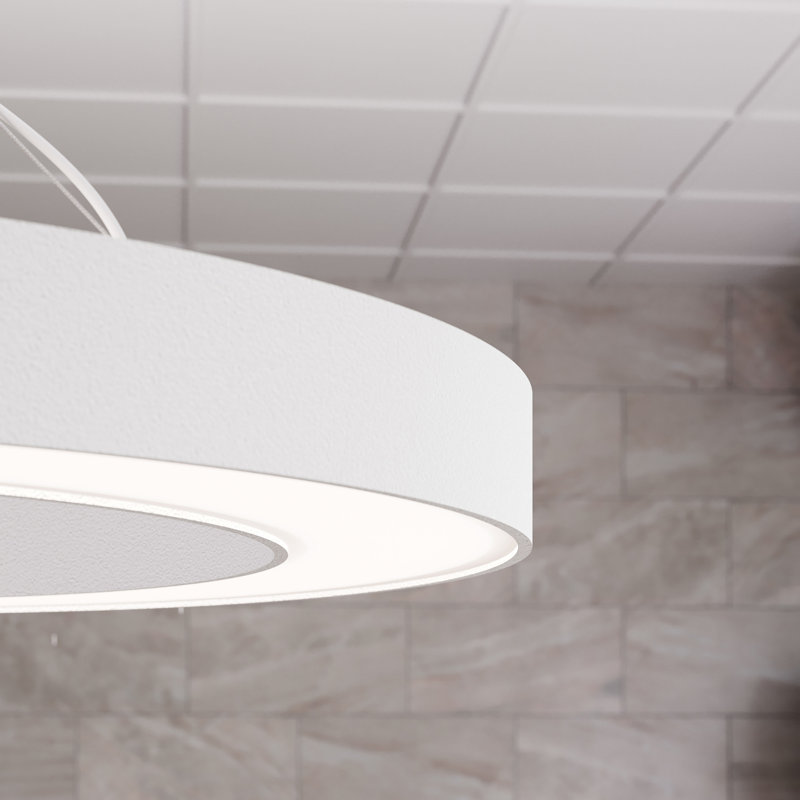 Pi Dimmable LED Round / Oval Chandelier, 3000K