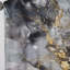 Rideau en velours moderne gris foncé et délicat abstrait Brushstrokes II - obscurcissant - 1 panneau-107831735