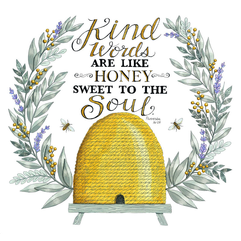 «Harsimran Kind Words are Like Honey», reproduction sur toile tendue, H 24 po x l 36 po