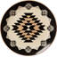 Chalet Cream/Black/Taupe Aztec Print Ceramic Southwestern Style 16 Piece Dinnerware Set