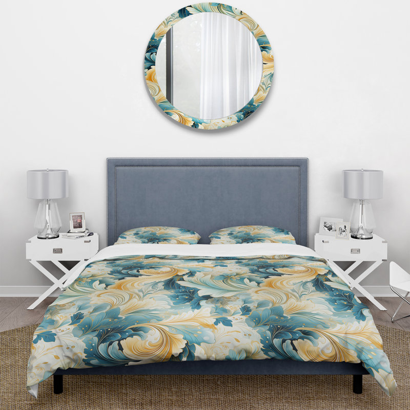 Literie à motif cachemire Desert Mirage VI, Housse de couette simple + 1 taie décorative stan
