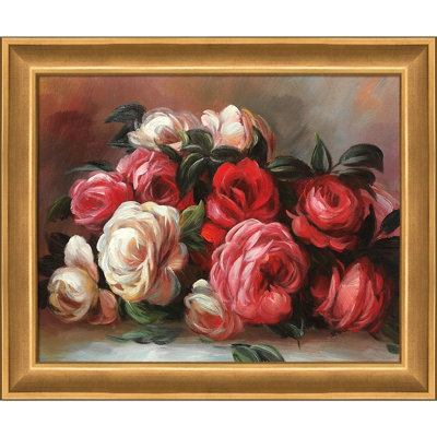 « discarded roses » par pierre-auguste renoir-peinture sur toile, encadrée