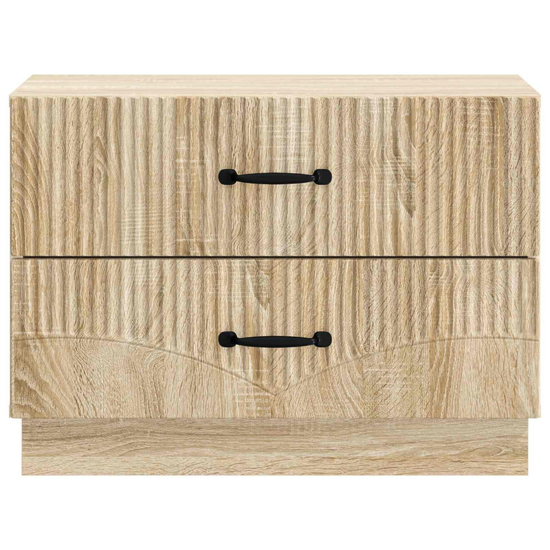 62cm W Manufactured Wood Bedside Table, Sonoma Oak