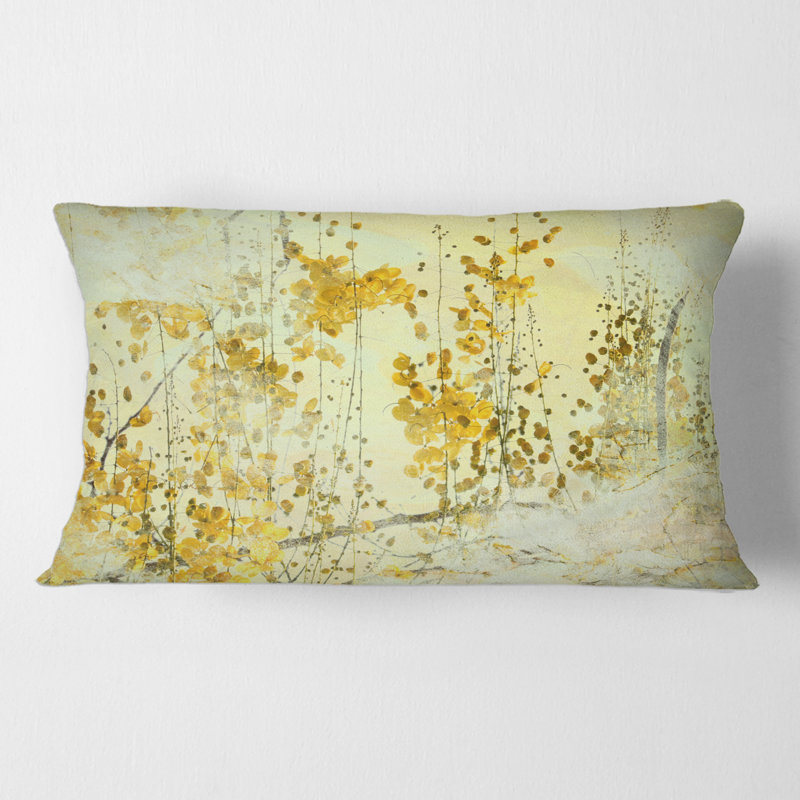 Housse et insert de coussin rectangulaire Flower Grunge Art