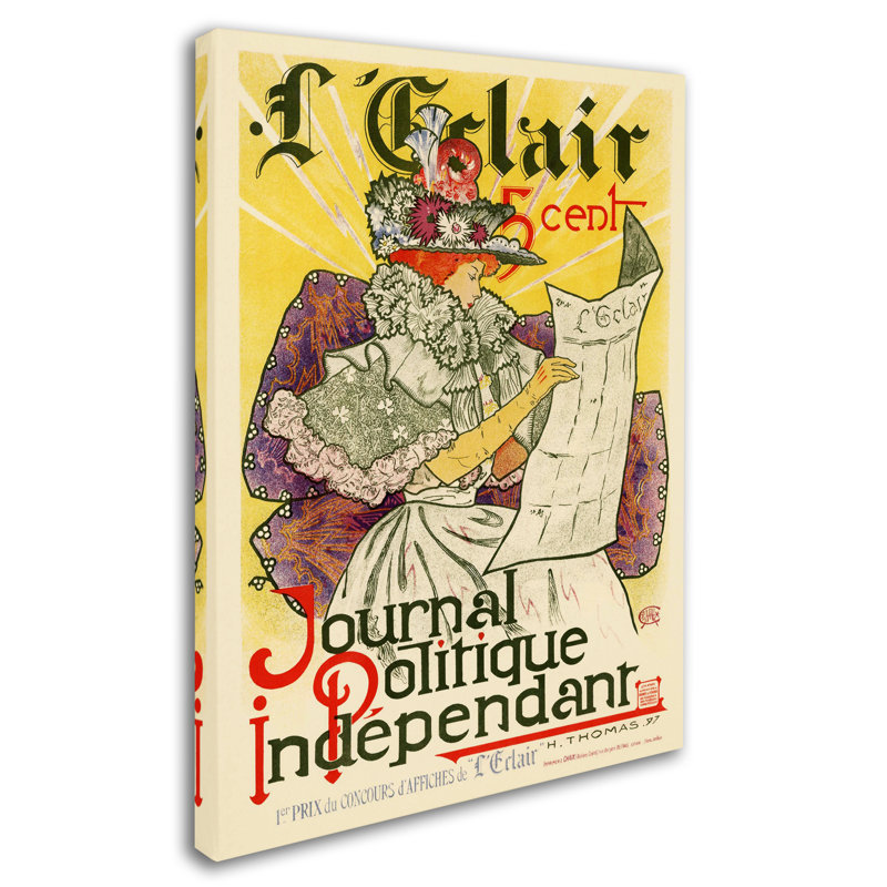 « ads publishing 7 », reproduction d’impression sur toile tendue, H 19 po x l 14 po