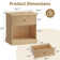 57.7cm W Solid Wood Bedside Table