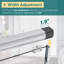 54"W x 72"H Double Sliding Shower Door With 1/4'' Clear Tempered Glass-101837365