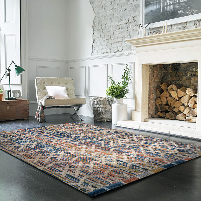 Tapis en coton Jurjen, Rectangle 5 pi 3 po x 9 pi