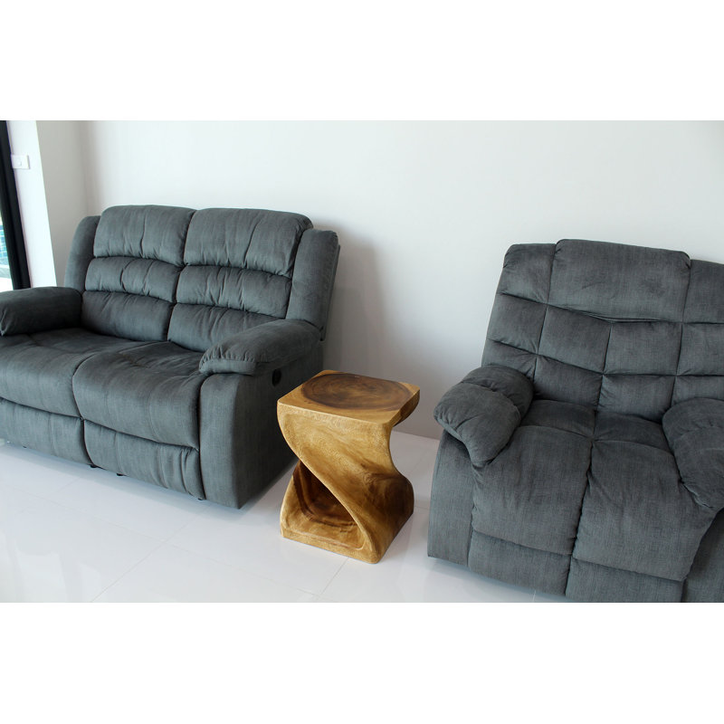 Table de bout en bois massif Channen, H 20 po x l 15 po x P 15 po, Bois de chêne
