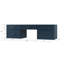 Meuble-lavabo double mural flottant avec bureau 72 po Disar-126345709