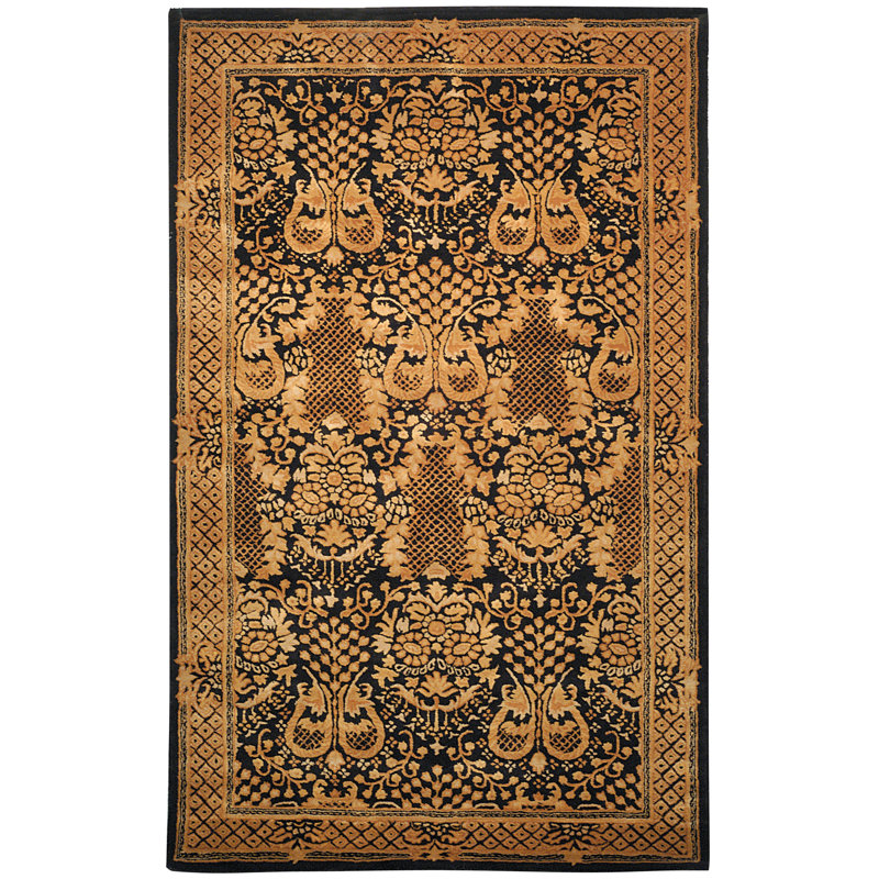 Parry Wool Oriental Rug, Rectangle 5' x 8'