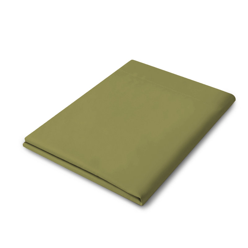 Soft Microfiber Single Flat Sheet - Basics by Wayfair™, Queen Flat Sheet, Sage