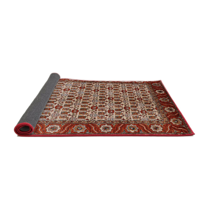 Tapis oriental rouge / beige, Rond 7 pi