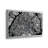 Paris Aerial Map - No Frame Print on Metal