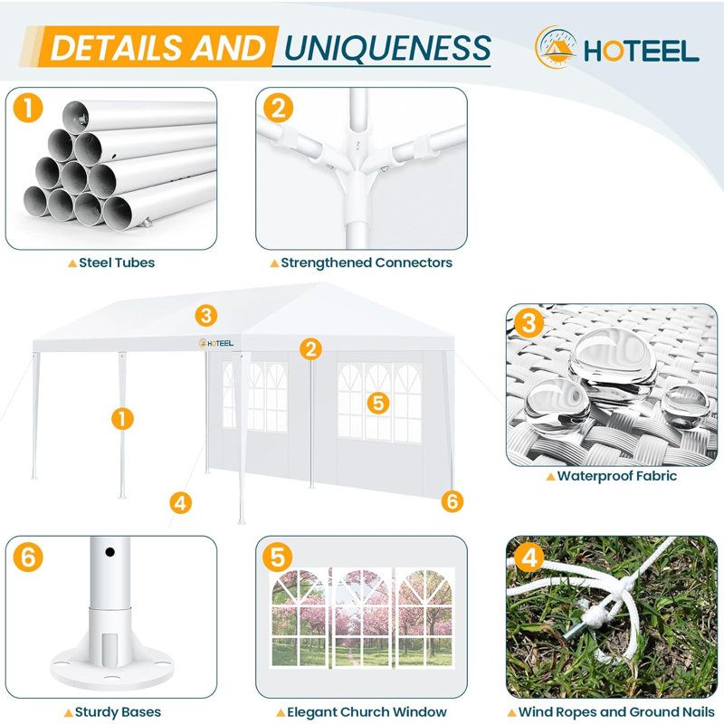Stainless Steel Canopy, 259 cm H x 600 cm W x 300 cm D