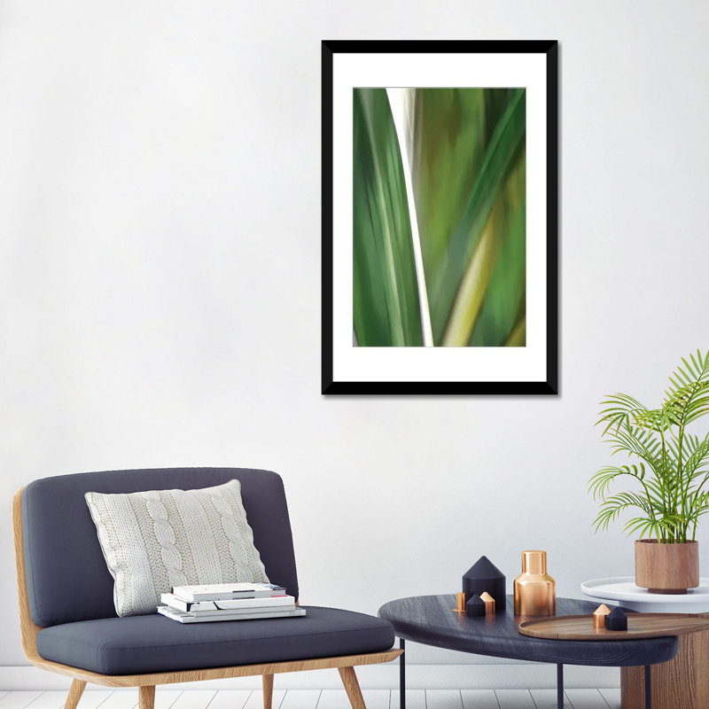 «Organic IV», impression sur toile, Papier d'art encadré noir, Blanc, H 24 po x l 16 po x P 1 po