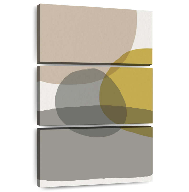 Cercles abstraits Avery Mid Century VI, H 38 po x l 24 po