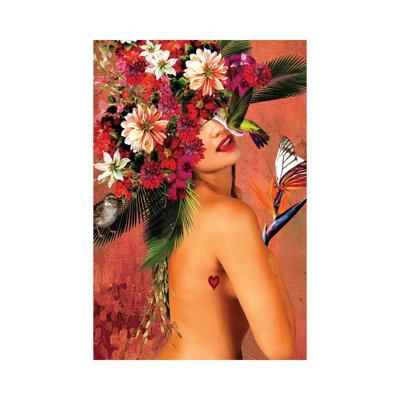Women In Bloom - Beautiful In My Skin by Yvonne Coleman Burney - Wrapped Canvas Painting