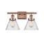 Éclairage pour meuble-lavabo à 2 lumières 18 po Ballston Urban Cone-1876490084-1751192098-1751192102