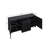 Sheridan 59" Mid-Century Modern Sideboard with 4 Adjustable Shelves and 3 Drawers in Black-91028875
