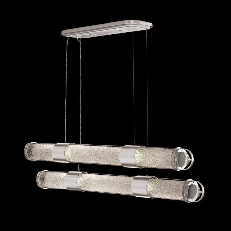 Bond 8 - Light LED Pendant, Clear, Silver
