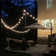 Bistro String Light Pole with Integrated Clips, Sturdy Steel Construction, Black Powder-Coat Finish, Extends Up to 10 Ft Tall