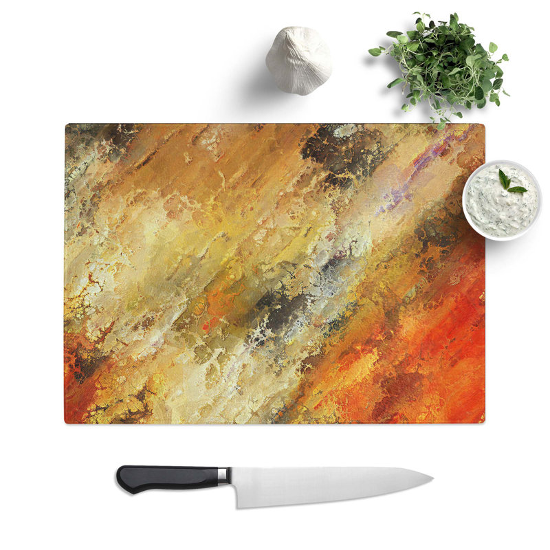 Glass Memories of The Same in Abstract Chopping Board, 28.5 cm W x 20 cm L