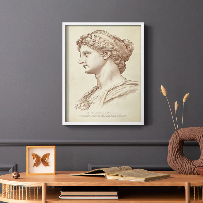 WXEN Series WOMEN Series - reproduction encadrée de qualité supérieure - prête à être accrochée - aucun clou requis, Blanc