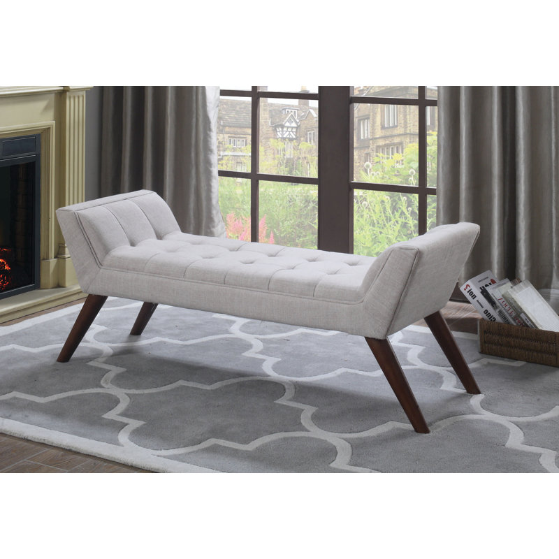 Banc rembourré Maclean, Beige